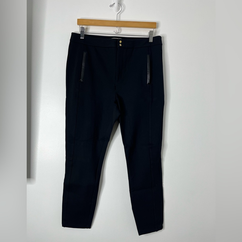 Anthropologie Essential Slim‎ Black Pants Sz 12